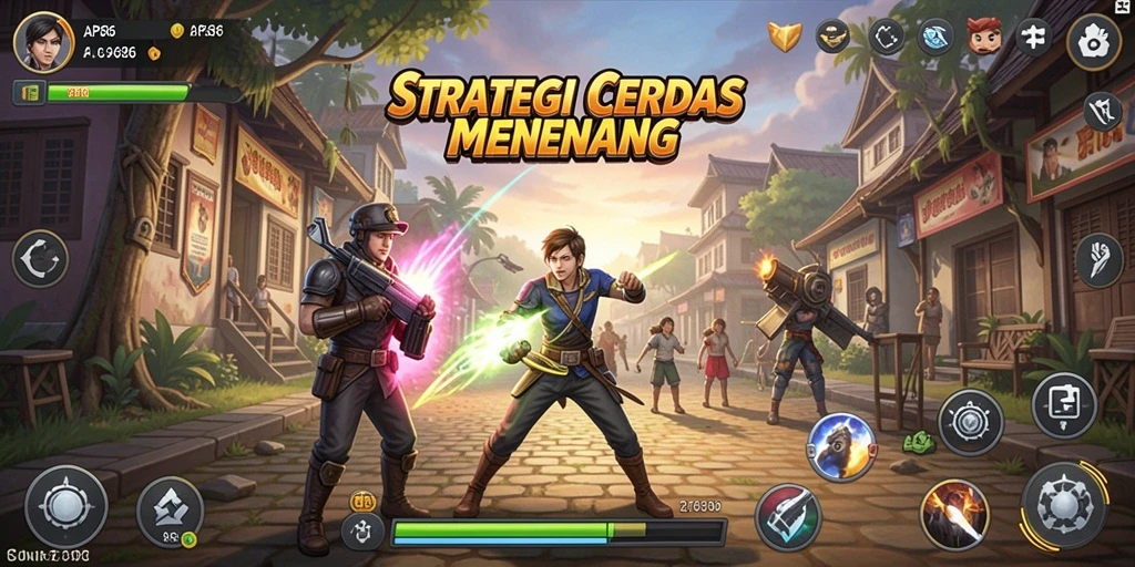 Tampilan utama gameplay AP686 menampilkan pertempuran strategi yang mendebarkan.