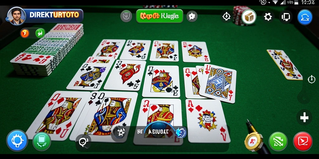 Tampilan gameplay seru dalam DIREKTURTOTO yang menampilkan permainan Gaple.