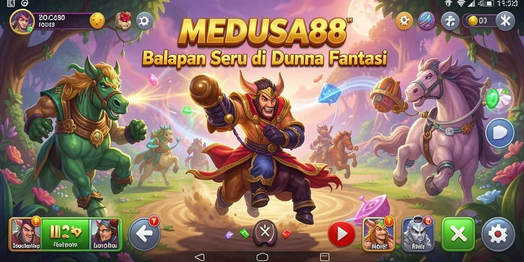Gameplay balapan seru di MEDUSA88 dengan grafik menakjubkan.
