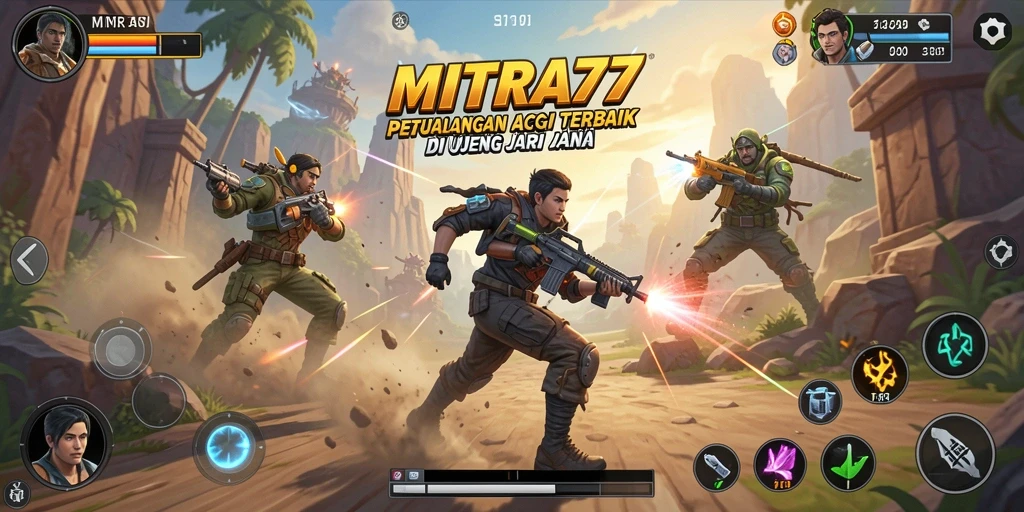 Tampilan gameplay seru MITRA77 dengan aksi yang mendebarkan.
