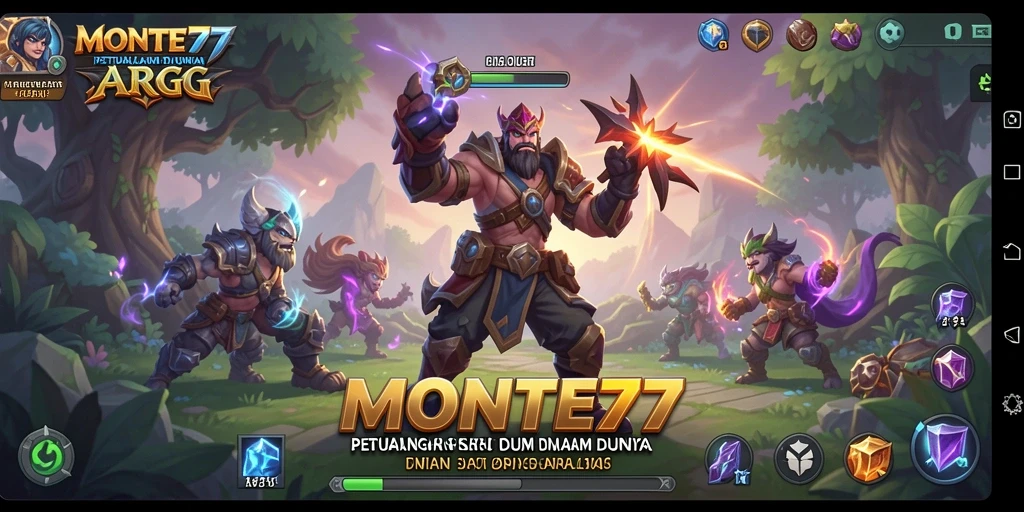Tangkapan layar gameplay seru dalam MONTE77 dengan aksi pertarungan yang menegangkan.