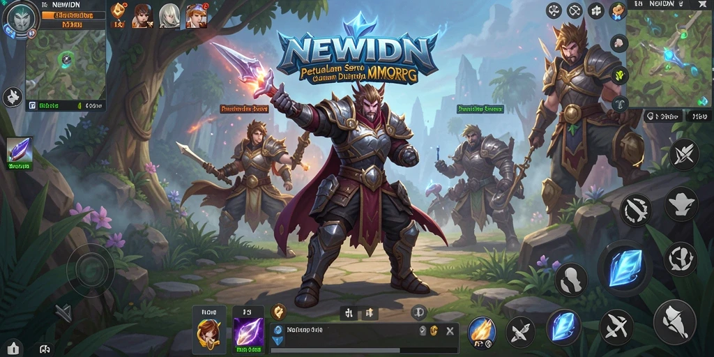 Gameplay seru dalam <strong>NEWIDN</strong>, tunjukkan kemampuanmu di dunia MMORPG.