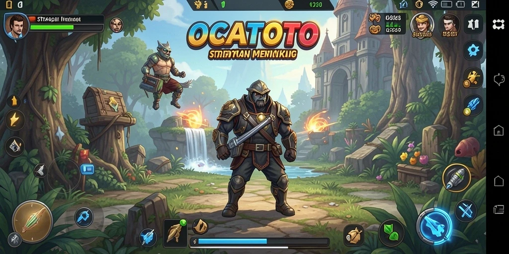 Gameplay menarik OCATOTO dengan desain yang menawan.