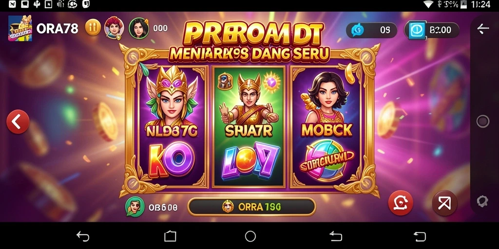 Screenshot gameplay ORA78 menunjukkan keseruan dan fitur menarik permainan slot.
