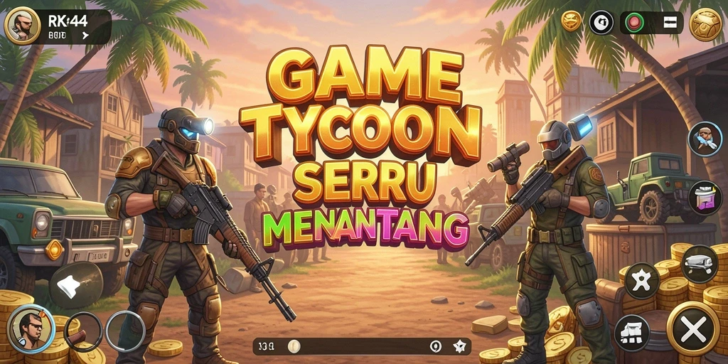 Screenshot utama RR44 menampilkan gameplay Tycoon yang menantang dan seru.