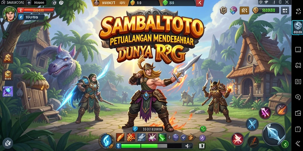 Gameplay menarik dalam dunia petualangan RPG.