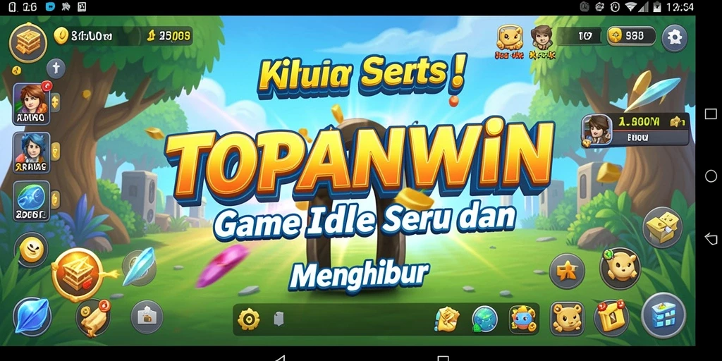 Screenshot gameplay seru TOPANWIN yang menggambarkan momen Idle.