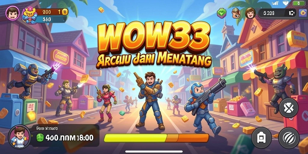 Tampilan gameplay WOW33 yang seru dan menantang.